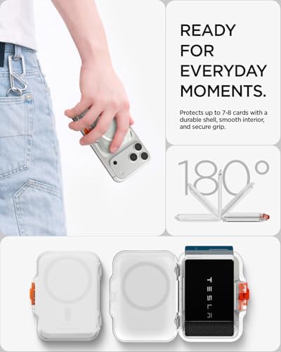 Spigen for MagSafe Wallet, Holds 5-6/7-8 Cards, Hardshell - Image 4