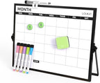 loukin 17" x 12" Dry Erase Calendar, Magnetic Desktop Whiteboard with Stand by LOUKIN