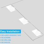 EHWINE Acrylic Sign Holder 11 x 17 Wall Mount with Tape, Horizontal, 8 Pack - Image 5