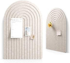 Large Arched Felt Bulletin Board 35.4''×23.6'', Oatmeal by FLUXYNARA