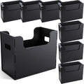 8 Pcs Portable Desktop File, Filing Organizer, Black by Trandraft