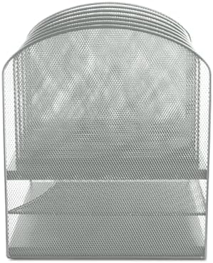Safco Onyx Desk Organizer with 6 Vertical & 2 Horizontal Trays, File Organizer for Home, Office, Classroom & More, Steel Mesh Construction - Image 3