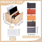 ORIGACH Wooden Recipe Box 5x7 Recipe Card Box - Image 2