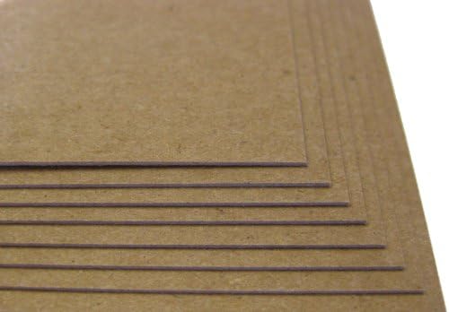 150 Sheets Chipboard 24pt (Point) 5.5 X 8.5 Inches Light Weight Half Letter Size .024 Caliper Thickness Cardboard Craft|Packing Brown Kraft Paper Board - Image 4