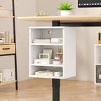 IBUYKE Under Desk Storage Cabinet Clamp on Desk Legs Shelf UTMZ012W by IBUYKE