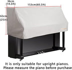 Piano Keyboard Cover Keep Your Upright Piano Safe with Our Dust Cover Cloth (White) - Image 4