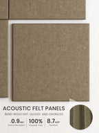 Bumusty 48" x 36" Large Cork Board Alternative, Christmas Brown - Image 3