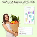 Digital Calendar – 27 Inch Electronic Wall Calendar & Chore Chart, Smart Family Organizer with Interactive Touchscreen Display, Wall Mount in Portrait or Landscape - Image 4