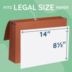 Blue Summit Supplies 10 Expanding Accordion File Wallets, Legal Size - Image 3
