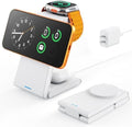 JoyGeek Foldable 3-in-1 Wireless Charging Station for iPhone Air/17/16/15/14/13/12, Charging Stand for Apple Watch 11-2 and AirPods, Travel Wireless Charger by JoyGeek