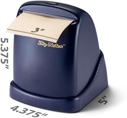 Executive Sticky Note Dispenser and Holder for Desk, Sleek Profile, Dark Blue, High Capacity, 5.0" W X 4.5" D X 5.5" H, Dispenser Perfect for School, Office Desk and Home Us (0023) - Image 4
