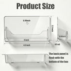 Wesiti 24 Pcs Individual Acrylic Business Card Holders, Wall & Desk Display - Image 2