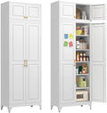 Polup 90" Pantry Cabinet, Tall Metal Storage Cabinet with Doors and Shelves by POLUP