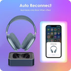 Headphone Charging Station for AirPods Max 1 & 2 - Magnetic Charger Dock with Lightning & USB-C Connectors, LED Indicator, Easy Drop-in Charging (Navy) - Image 5
