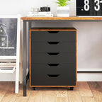 DREAMADE Rolling File Cabinet, 5-Drawer Under Desk File Cabinet - Image 2