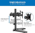 Mount-It! Dual Monitor Desk Stand Mount for 2 Screens VESA 75x75 & 100x100 - Image 6