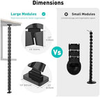 Magnetic Cable Management Spine, Instant Snap-On Wire Vertebrae for Metal Frame Gaming Desks, Dragon Bone Style Floor-to-Desk Cord Concealer for Steel Legs & Standing Desks - Image 7