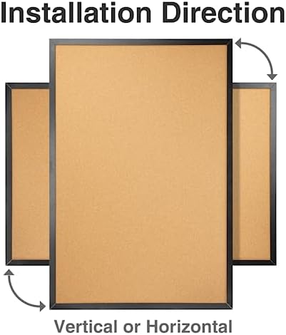 OWLKELA Cork Board, 24" x 36", Black Framed - Image 4