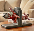 Bellaa Airplane Bookends, Biplane, Aeronautical, Wright Flyer Aircraft by Bellaa