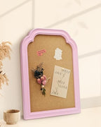 Cork Bulletin Board with Pink Frame, 13"*17" Pin Board for Home, Office, Bedroom, Dorm - Decorative Hanging Message Board for Notes, Photos, Vision Board(PK-3343) - Image 3