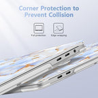 May Chen for MacBook Pro 16 inch A2141 2020 2019 Release, Screen Protector & Keyboard Cover Plastic Soft-Touch Case for MacBook Pro 16-inch with Touch Bar & Touch ID - Blue Butterfly - Image 3