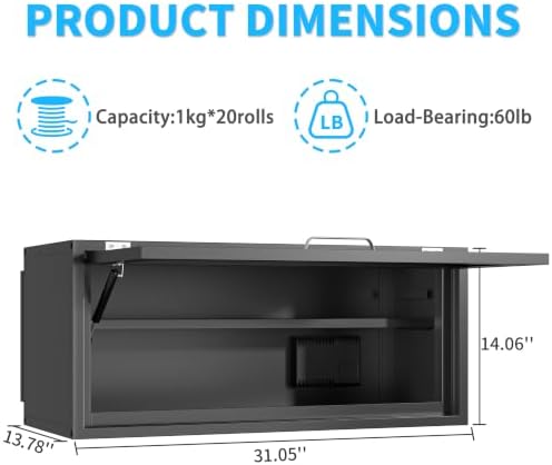 Wall Mount Filament Moisture-Proof Storage 20 Rolls - Image 2