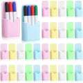 Novabright 48 Pack Magnetic Pen Marker Holder Bulk Wall Mounted Marker Organizer for Whiteboard, Fridge, Office for Dry Erase Markers, Pens, Erasers(Pastel Color) by Unknown