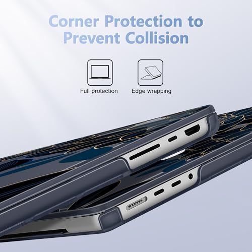 May Chen for 2026 MacBook Pro 14-inch M5 M4 M3 M2 M1 Pro/Max Chip, Release 2026 2025-2021, Model A3427 A3426 A3434 A3112 A3401 A3185, Plastic Hard Shell with Keyboard Cover, Luxury Dahlia - Image 3