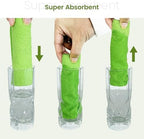 Greenfound Microfiber Cleaning Cloth Roll, 80 Pack Tear Away Towels, Reusable Washable Lint Free Scratch Free Absorbent Cleaning Rags for Kitchen Home Car Window Glass, 11.5 x 11.5 Inch Wave Green - Image 5