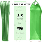 10 Pieces Plastic Expanding File Folders,Green, Horizontal - Image 4