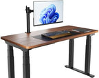 Amazon Basics Single Computer Monitor Stand with Cable Management, Height Adjustable VESA Desk Arm Mount, Fully Adjustable Tilt and Rotation, Steel, Black, Fits 13-30" Screens - Image 5