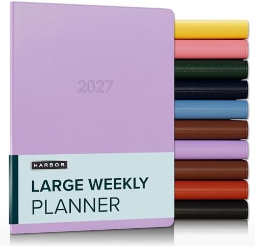 Harbor Large Weekly Monthly Planner 2026-2027 Cambridge Lavender by Harbor