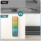 SUPEASY 20 Tier Wall File Organizer, Hanging Wall Mounted Mail Organizer with Label Slots, Metal Mesh File Holder Magazine Rack for Office, Home, School or Classroom, Black - Image 5