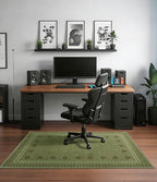 chakme Office Chair Mat for Hardwood Floor, 48"x36" Easy Glide Computer Desk Mat Protector for Rolling Chair Under Desk Rug Nonslip Backing, Machine Wash, (Southwestern Sage) - Image 2