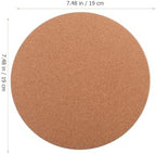 5pcs Round Cork Coasters for Tea Cups and Kettles Table - Image 2