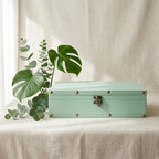 DreamsEden Wooden Decorative Storage Box, Home Shelf Decor in Serene Green - Image 6