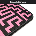 Gamer Boss - Gaming Mouse Pad - 48 x 24 Inches - 4mm Thick with Stitched Edges, Non-Slip Rubber Base, Premium Cloth Mousepad, Desk Mat for Laptop, Keyboard, Computer & PC (Mega, Pink Maze) - Image 4