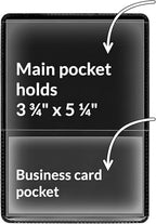 StoreSMART® - Black-Back Auto Insurance & ID Card Holders - 200 Pack - RFS20-BK200 - Image 2