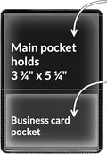 StoreSMART® - Black-Back Auto Insurance & ID Card Holders - 200 Pack - RFS20-BK200 by StoreSMART
