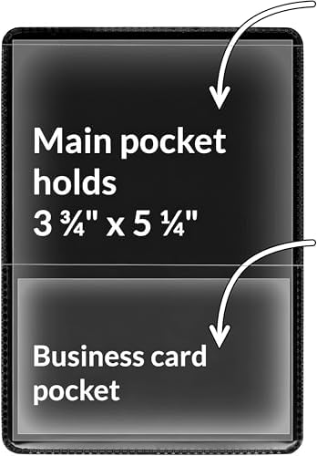 StoreSMART® - Black-Back Auto Insurance & ID Card Holders - 200 Pack - RFS20-BK200 by StoreSMART