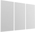 Pegboard Smith Metal Pegboard Panels 12" x 24", 3 Pack Grey Wall Mounted Tool Organizer Boards, Heavy Duty Tool Storage Peg Board for Garage, Workbench, Office, Fits 1/4" Peg Hooks by Pegboard+Smith