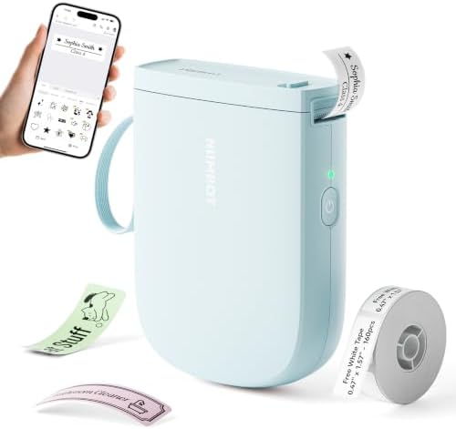 NIIMBOT D11 Upgraded Version 300 DPI Label Maker with Tape, Blue by NIIMBOT%C2%AE