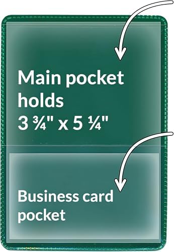 StoreSMART® - Green-Back Auto Insurance & ID Card Holders - 20 Pack - RFS20-G20 - Image 2