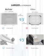 BoYata Laptop Stand, Adjustable Multi-Angle Riser, Up to 17 Inches, Silver - Image 5