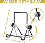 Kenning 24 Pack Book Stand, Foldable Picture Holders for Tables, 3.54'' X 5.12'' Metal Plate Stands for Display Photo Easel Cutting Board Record Frame Holder (Black) - Image 2