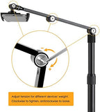 Viozon Tablet Phone Overhead Stand, Height & 360 Degree Angle Adjustable, Aluminum Desktop Stand, Compatible with 3.5-11" Cellphone or Tablet Such as iPhone iPad Pro Air Mini, Samsung, Nexus(AP-4P-B) - Image 6