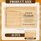 10 Pcs Back to School Teacher Appreciation Gifts Bulk Wooden Sticky Note Holder Motivational Thank Your Gift Inspirational Sticky Notes for Teacher Back to School (Coordinator) - Image 2