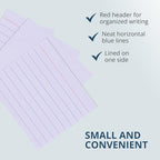 Roaring Spring Mini Index Cards, 3" x 2.5", 36 Packs of 200 Small Note Cards, Lined & Blank Flashcards in Convenient Tray, Great for Studying, Tests, Speeches - Image 4