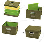 Greeting Card Organizer and Storage Box 2 Pack Olive Green - Image 4