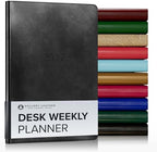 Gallery Leather Desk Weekly Planner 2026-2027 Acadia Black by GalleryLeather
